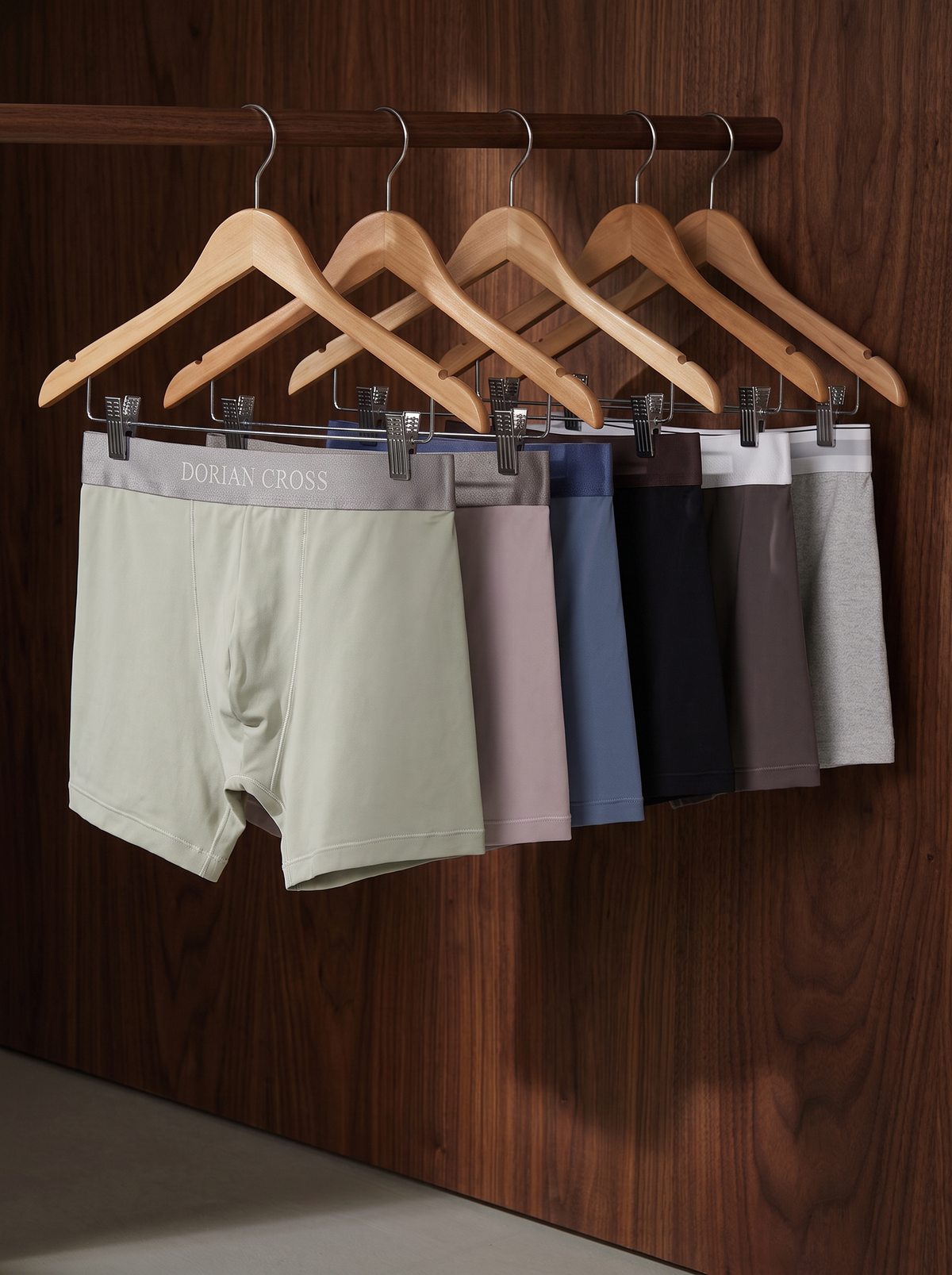 Dorian Cross erkek boxer — %95 pamuk, dikişsiz konfor bölgesi